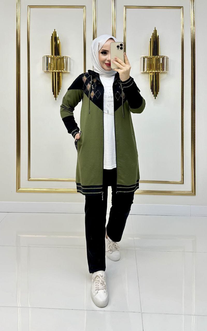طقم نسائي قطني كاجوال