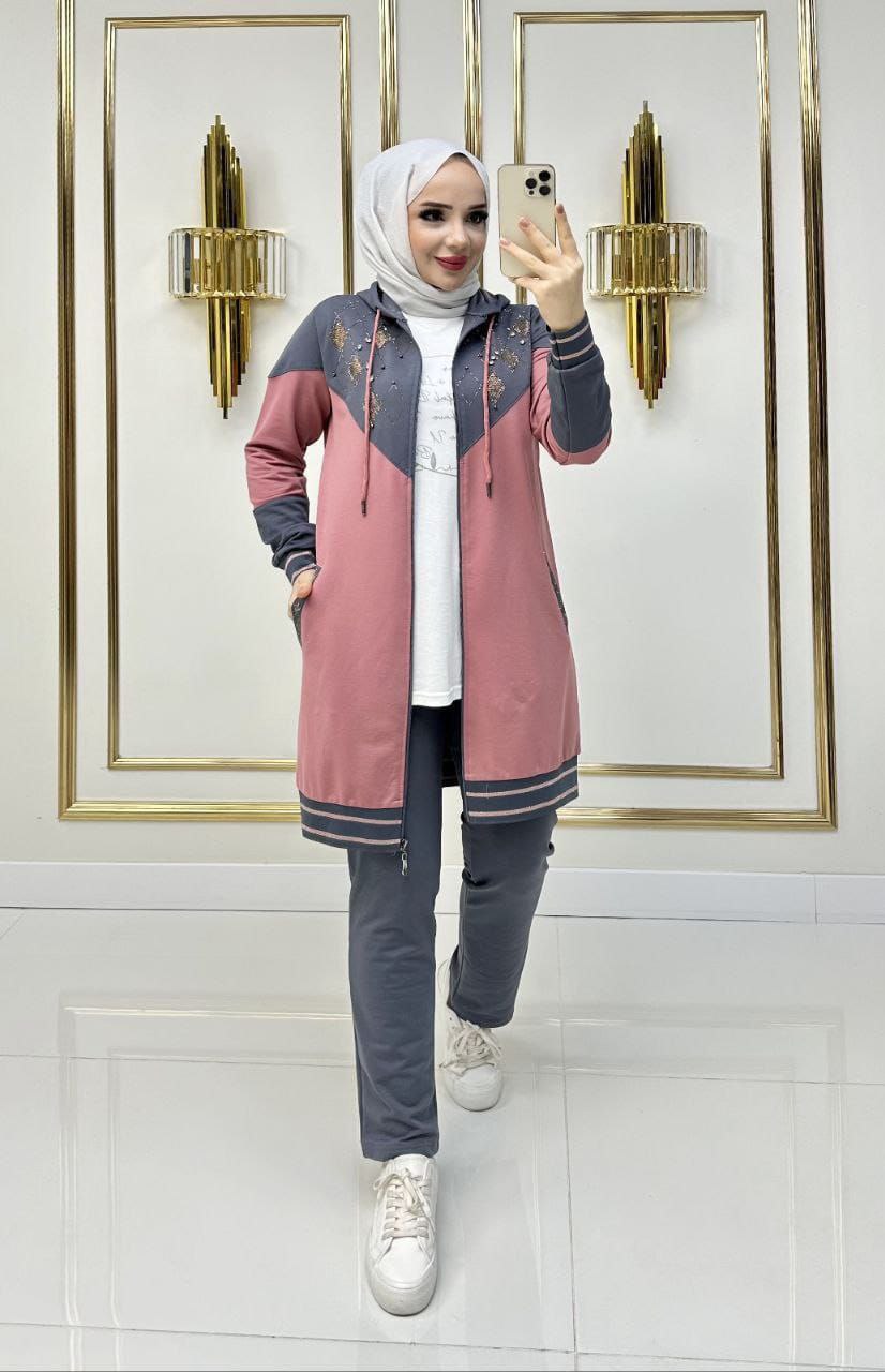 طقم نسائي قطني كاجوال
